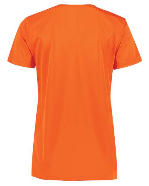 Holloway Women's Momentum V-Neck T-Shirt 222820 - Electric Orange