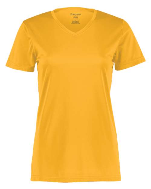 Holloway Women's Momentum V-Neck T-Shirt 222820 - Gold