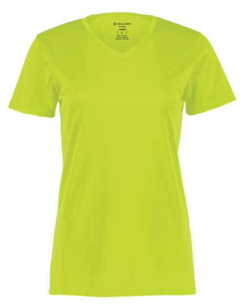 Holloway Women's Momentum V-Neck T-Shirt 222820 - Lime