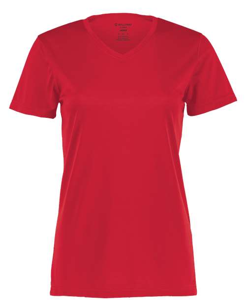 Holloway Women's Momentum V-Neck T-Shirt 222820 - Scarlet