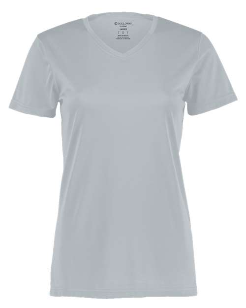 Holloway Women's Momentum V-Neck T-Shirt 222820 - Silver