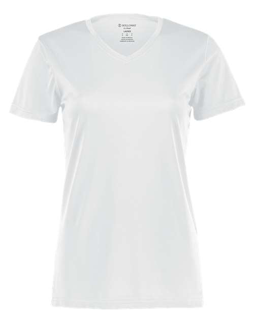 Holloway Women's Momentum V-Neck T-Shirt 222820 - White