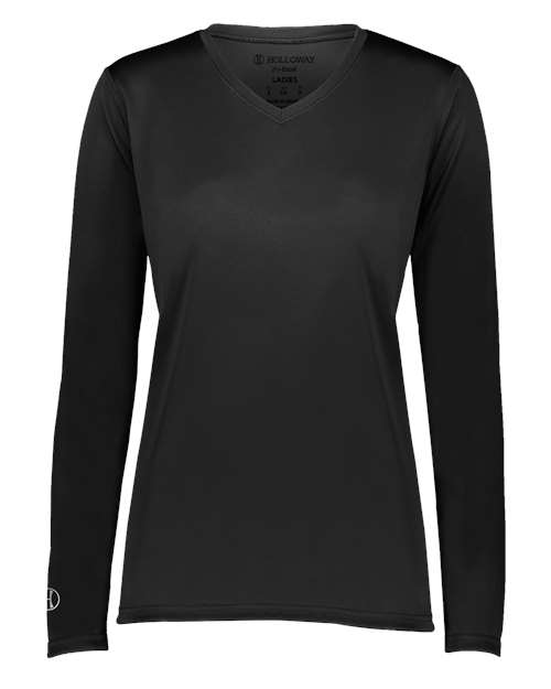 Holloway Women's Momentum Long Sleeve V-Neck T-Shirt 222824