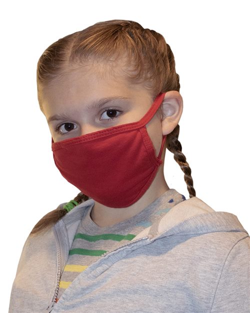 Bayside Youth USA-Made 100% Cotton Face Mask 1941