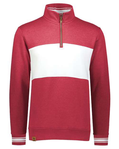 Holloway All-American Fleece Colorblocked Quarter-Zip Sweatshirt 229565