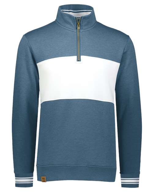 Holloway All-American Fleece Colorblocked Quarter-Zip Sweatshirt 229565