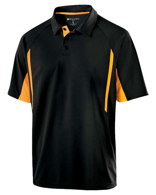 Holloway Two-Tone Avenger Polo 222530 - Black/ Light Gold