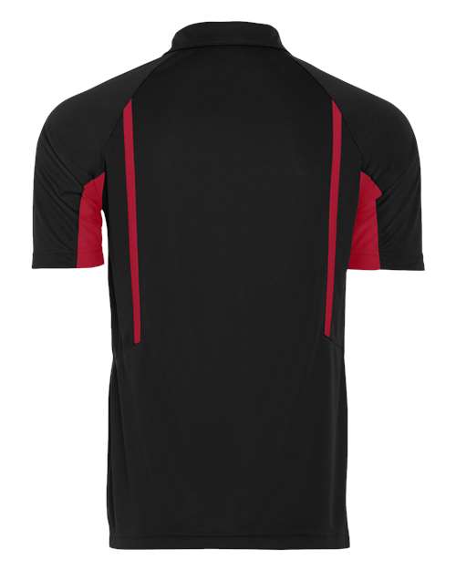 Holloway Two-Tone Avenger Polo 222530 - Black/ Scarlet