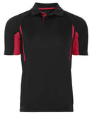 Holloway Two-Tone Avenger Polo 222530 - Black/ Scarlet