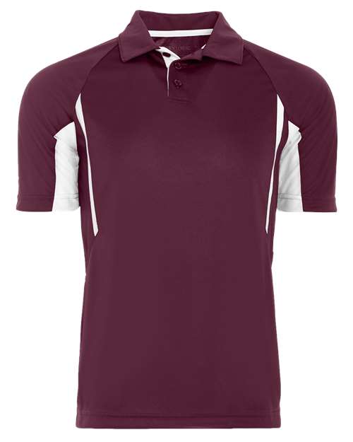 Holloway Two-Tone Avenger Polo 222530 - Maroon/ White