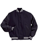 Holloway Varsity Wool Jacket 224183 - Dark Navy/ Dark Navy/ White