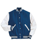 Holloway Varsity Wool Jacket 224183 - Dark Royal/ White