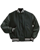 Holloway Varsity Wool Jacket 224183 - Myrtle/ Dark Green/ White