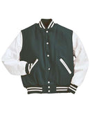 Holloway Varsity Wool Jacket 224183 - Myrtle/ White