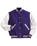 Holloway Varsity Wool Jacket 224183 - Purple/ White