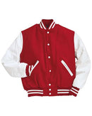 Holloway Varsity Wool Jacket 224183 - Scarlet/ White