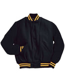 Holloway Varsity Wool Jacket 224183 - Black/ Light Gold