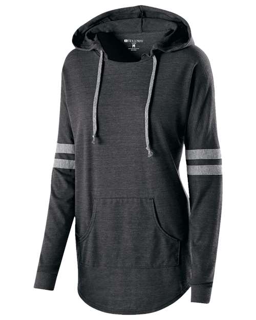 Holloway Women's Triblend Hooded Long Sleeve T-Shirt 229390