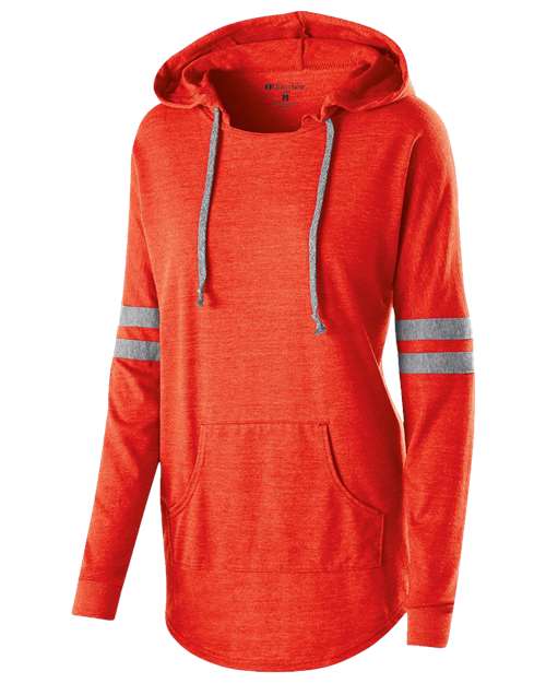 Holloway Women's Triblend Hooded Long Sleeve T-Shirt 229390