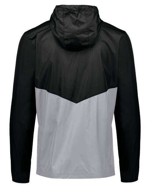 Holloway Packable Quarter-Zip Jacket 229534 - Black/ Athletic Grey