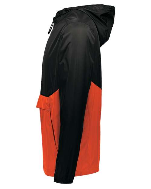 Holloway Packable Quarter-Zip Jacket 229534 - Black/ Orange