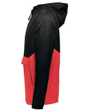 Holloway Packable Quarter-Zip Jacket 229534 - Black/ Scarlet