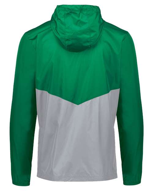 Holloway Packable Quarter-Zip Jacket 229534 - Kelly/ Athletic Grey