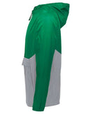 Holloway Packable Quarter-Zip Jacket 229534 - Kelly/ Athletic Grey