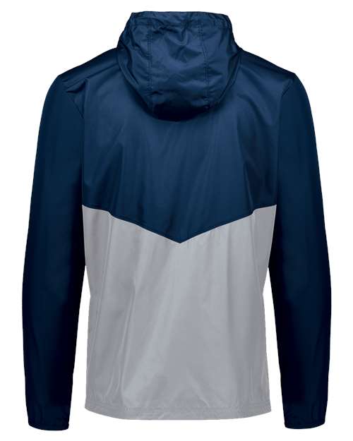 Holloway Packable Quarter-Zip Jacket 229534 - Navy/ Athletic Grey