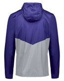 Holloway Packable Quarter-Zip Jacket 229534 - Purple/ Athletic Grey