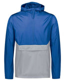 Holloway Packable Quarter-Zip Jacket 229534 - Royal/ Athletic Grey