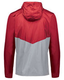 Holloway Packable Quarter-Zip Jacket 229534 - Scarlet/ Athletic Grey