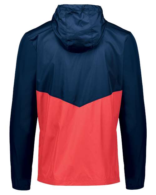 Holloway Packable Quarter-Zip Jacket 229534 - Navy/ Scarlet