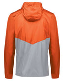 Holloway Packable Quarter-Zip Jacket 229534 - Orange/ Athletic Grey