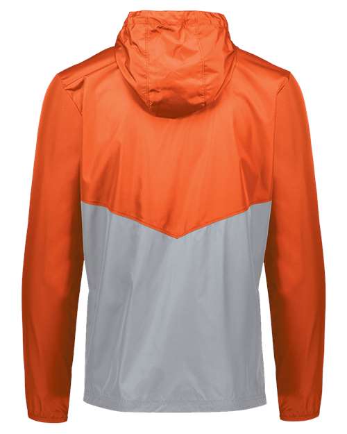 Holloway Packable Quarter-Zip Jacket 229534 - Orange/ Athletic Grey