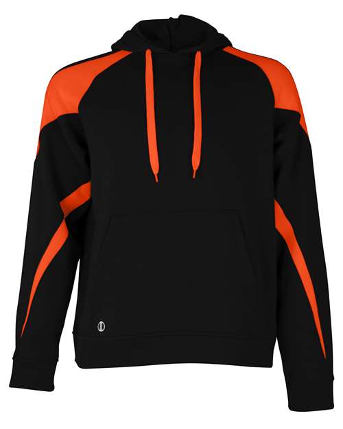Holloway Athletic Fleece Prospect Hooded Sweatshirt 229546 - Black/ Orange