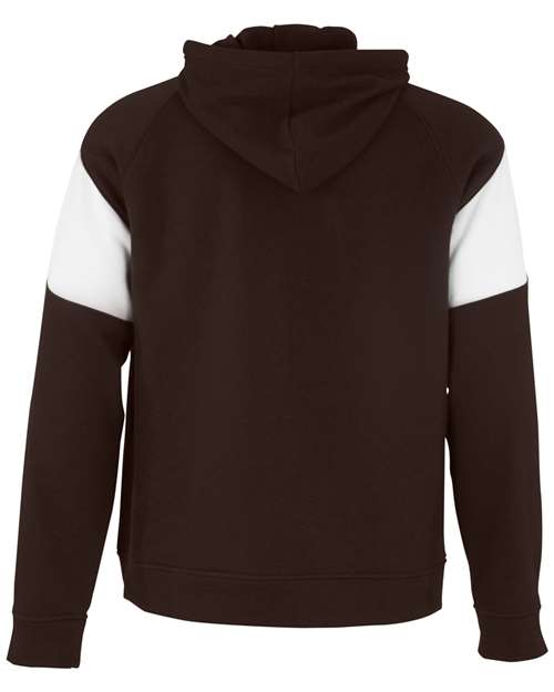 Holloway Athletic Fleece Prospect Hooded Sweatshirt 229546 - Brown/ White