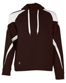 Holloway Athletic Fleece Prospect Hooded Sweatshirt 229546 - Brown/ White