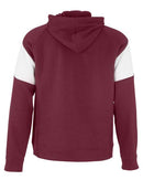 Holloway Athletic Fleece Prospect Hooded Sweatshirt 229546 - Cardinal/ White