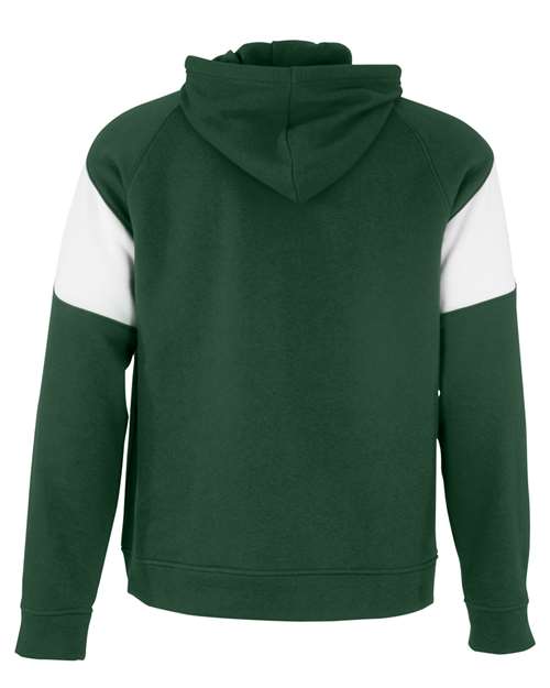 Holloway Athletic Fleece Prospect Hooded Sweatshirt 229546 - Forest/ White