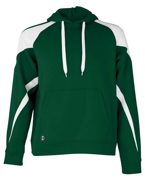 Holloway Athletic Fleece Prospect Hooded Sweatshirt 229546 - Forest/ White