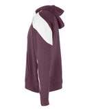 Holloway Athletic Fleece Prospect Hooded Sweatshirt 229546 - Maroon/ White
