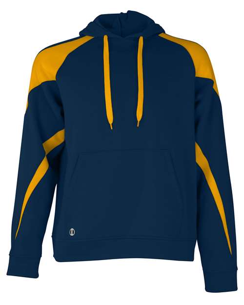 Holloway Athletic Fleece Prospect Hooded Sweatshirt 229546 - Navy/ Light Gold