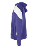 Holloway Athletic Fleece Prospect Hooded Sweatshirt 229546 - Purple/ White