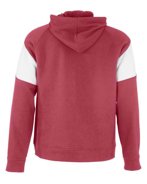 Holloway Athletic Fleece Prospect Hooded Sweatshirt 229546 - Scarlet/ White