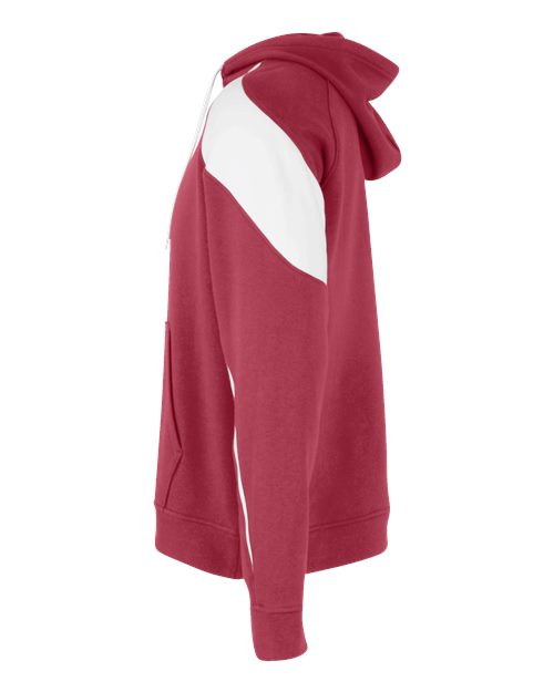 Holloway Athletic Fleece Prospect Hooded Sweatshirt 229546 - Scarlet/ White