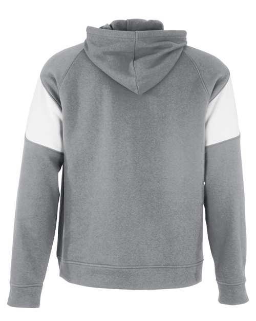 Holloway Athletic Fleece Prospect Hooded Sweatshirt 229546 - Charcoal Heather/ White
