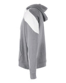 Holloway Athletic Fleece Prospect Hooded Sweatshirt 229546 - Charcoal Heather/ White