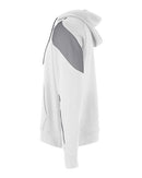 Holloway Athletic Fleece Prospect Hooded Sweatshirt 229546 - White/ Charcoal Heather