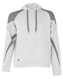 Holloway Athletic Fleece Prospect Hooded Sweatshirt 229546 - White/ Charcoal Heather